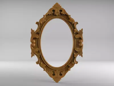 Decor frame element - Antique  mirror frame 3D print model