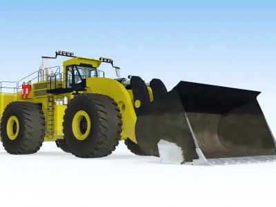 Wheel loader 3D model shop