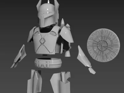 Gar Saxon Mandalore armor files  for 6inch figure customs 3D print model