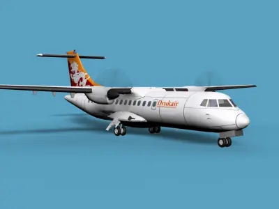 ATR  ATR-42-500 Drukair 3D model