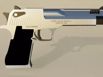 Desert Eagle pistol 3D model