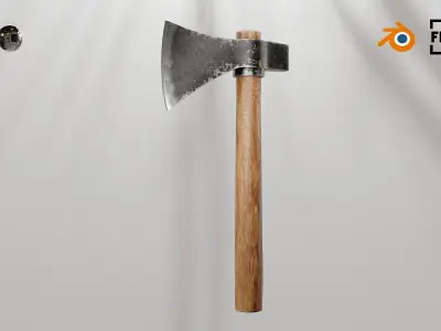 Hand Axe 02 Low-poly 3D model