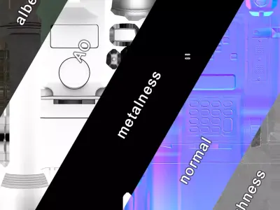 Harris AN PRC 152A Radio Low-poly 3D model