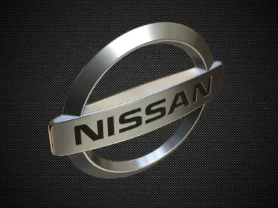 nissan logo 3D model