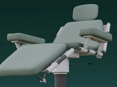 Medical Chair 3D Model  Low-poly 3D model