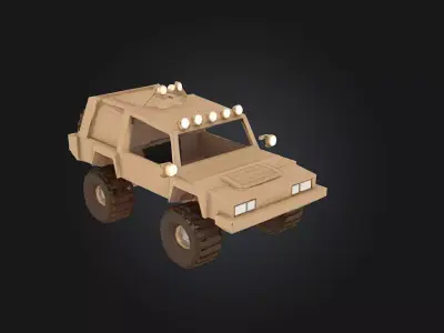 Desert Rover  Conquer the Sands in Style 3D model