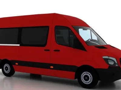 Mercedes Benz Sprinter L2H2 2015 Passenger EU 3D model