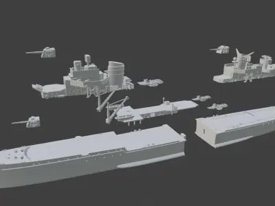 German destroyer  3D print model