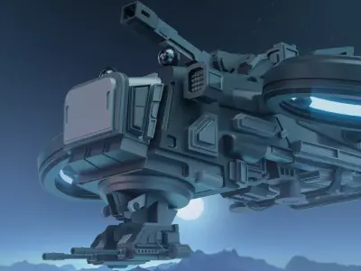 sci-fi drone Free 3D model