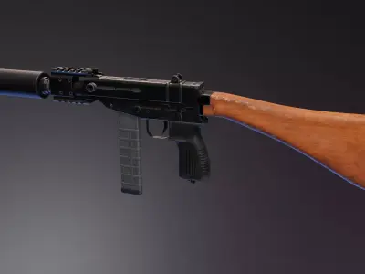 Scorpion vz 68 Low-poly 3D model