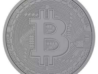 BITCOIN HIGH DETAILED MODEL 3D model 3D print model