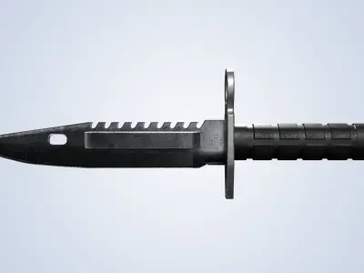M9 Bayonet Knife with 8 Skin - Low Poly Game Ready Low-poly 3D model