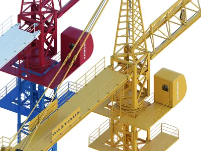 Tower crane corona 3D model