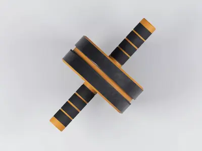 Professional Ab Roller - PBR 3D model
