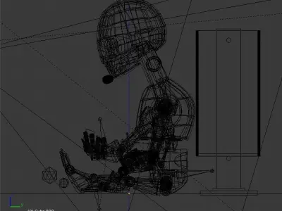 Post Apocalyptic Robot 3D model