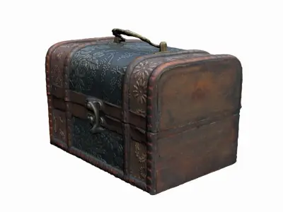 Antique Chest Low-poly 3D model