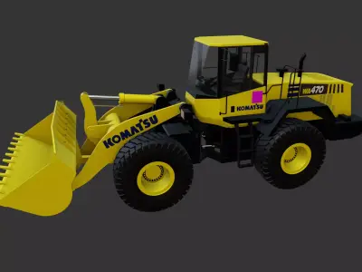 Wheel Loader Komatsu WA420 3D model