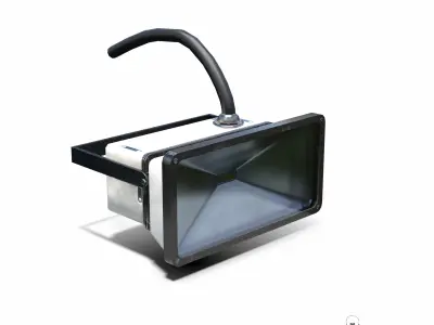 Led Halogen Low Poly PBR Low-poly 3D model