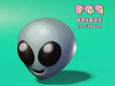 Alien Emoji 3D model