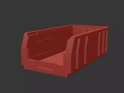 Plastic box 3D model