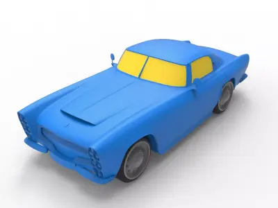 Dodge Zeder 1953 Classic Car 3D print model