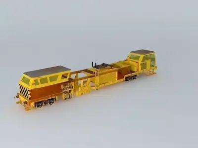 Eco Rail Track TAMPER Dummy Free 3D model