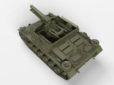 sIG 33 auf Fahrgestell Panzerkampfwagen III 3D print model