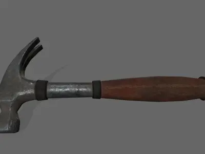 Hammer 1 Low-poly 3D model purchase