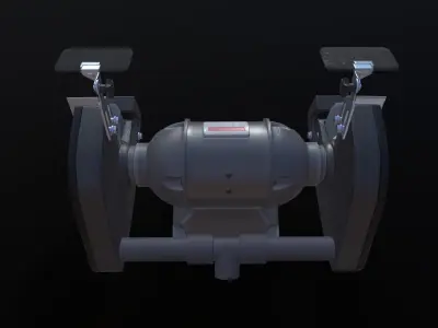 Grinding Machine PBR low-poly  Low-poly 3D model