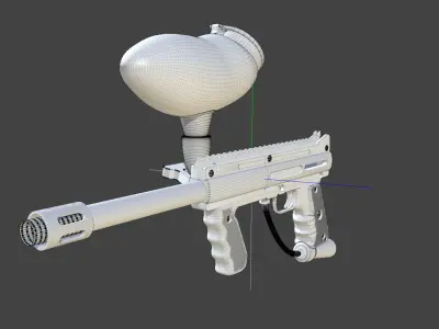 Paintball gun 3D model purchase
