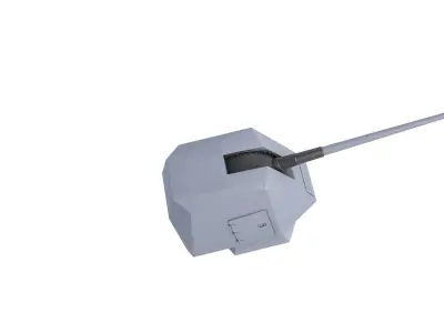 Mk 45 Naval Gun 3D model