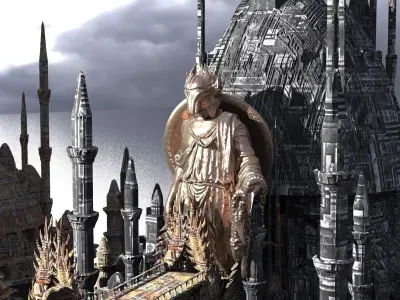 Dragons Bounty Hunter Temple 2  3D model