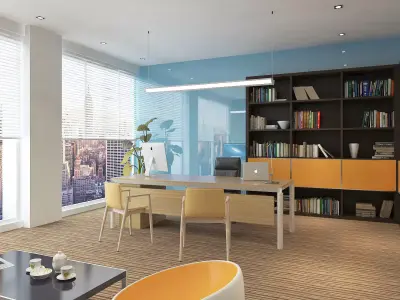 Modern Office Design 3D model purchase