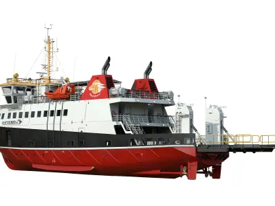 Ro-Pax Ferry RWB 3D model