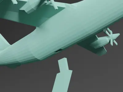 AN-70 plane 3D print model