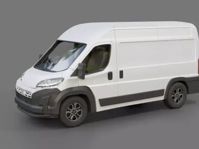 Fiat e-Ducato Panel Van L2H2 2024 3D model