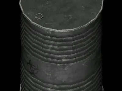 Danger oil barrels 3D Model Pack purchase