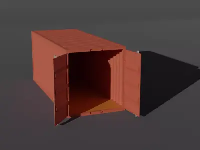 Shipping container Free 3D model