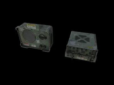 Military Equipment Pack Low-poly 3D model