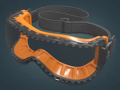Safety Goggles Low-poly 3D model purchase
