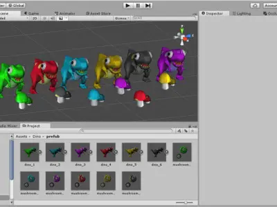Stupid Dino Low-poly 3D model