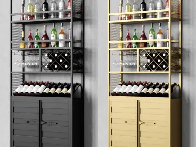 Homary Industrial Rack 02 3D model