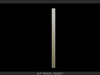 Glassboard01 square frame Low-poly 3D model