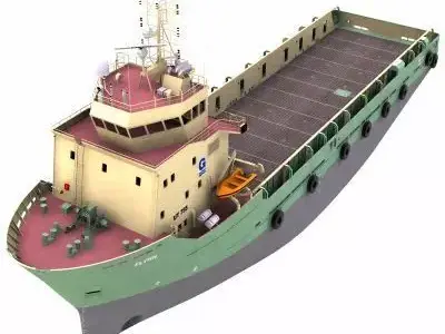 Platform Supply Vessel - 02 - 3D model