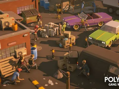 POLYGON - Gang Warfare Low-poly 3D model