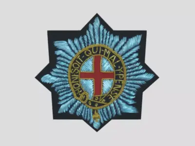 Coldstream Guards Badge 3D Low Poly Free low-poly 3D model
