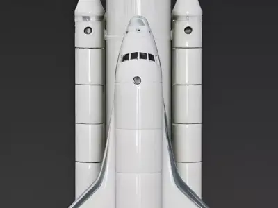 Realistic Space Shuttle 3D Model Low-poly 3D model