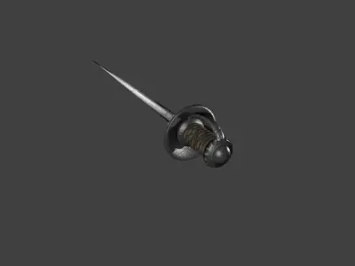 Rapier sword 3D model purchase