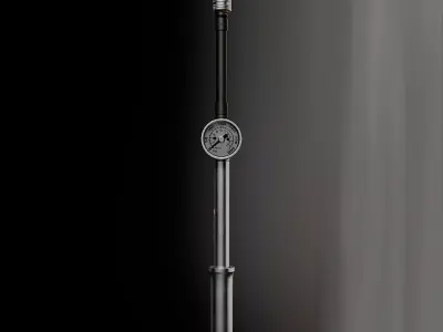MTB Shock Pump Low-poly 3D model