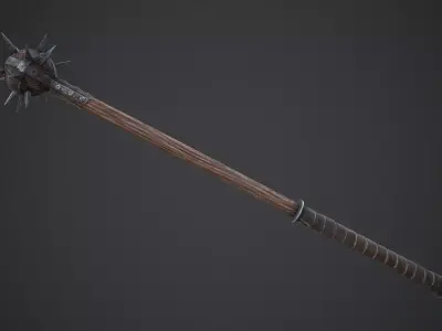 Medieval Morgenstern Low-poly 3D model